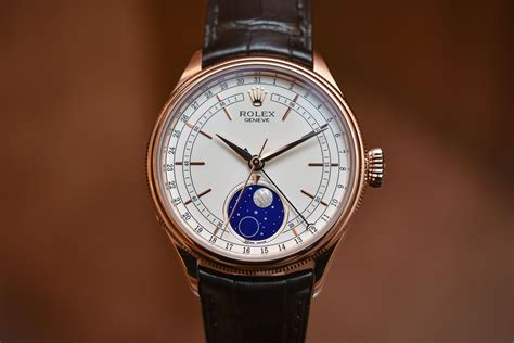 rolex cellini rose gold moonphase|rolex moonphase price.